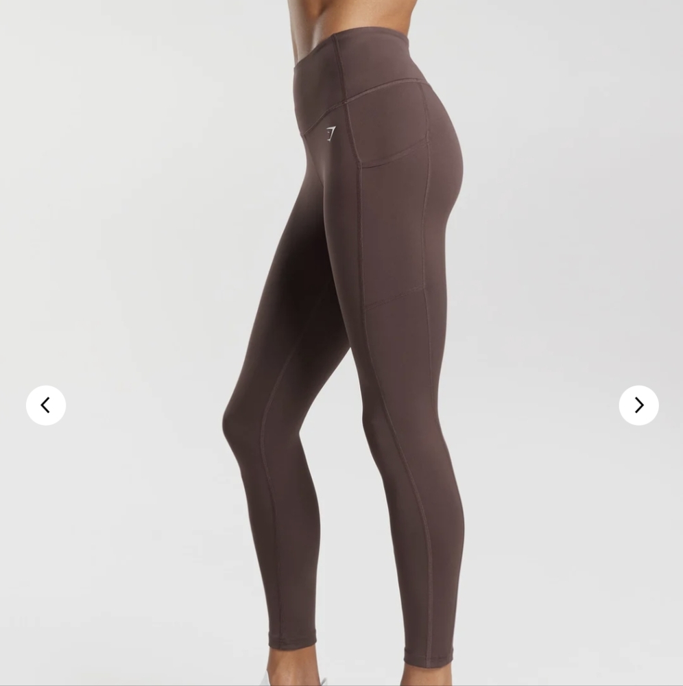 Gymshark Pocket Leggings Chocolate Brown